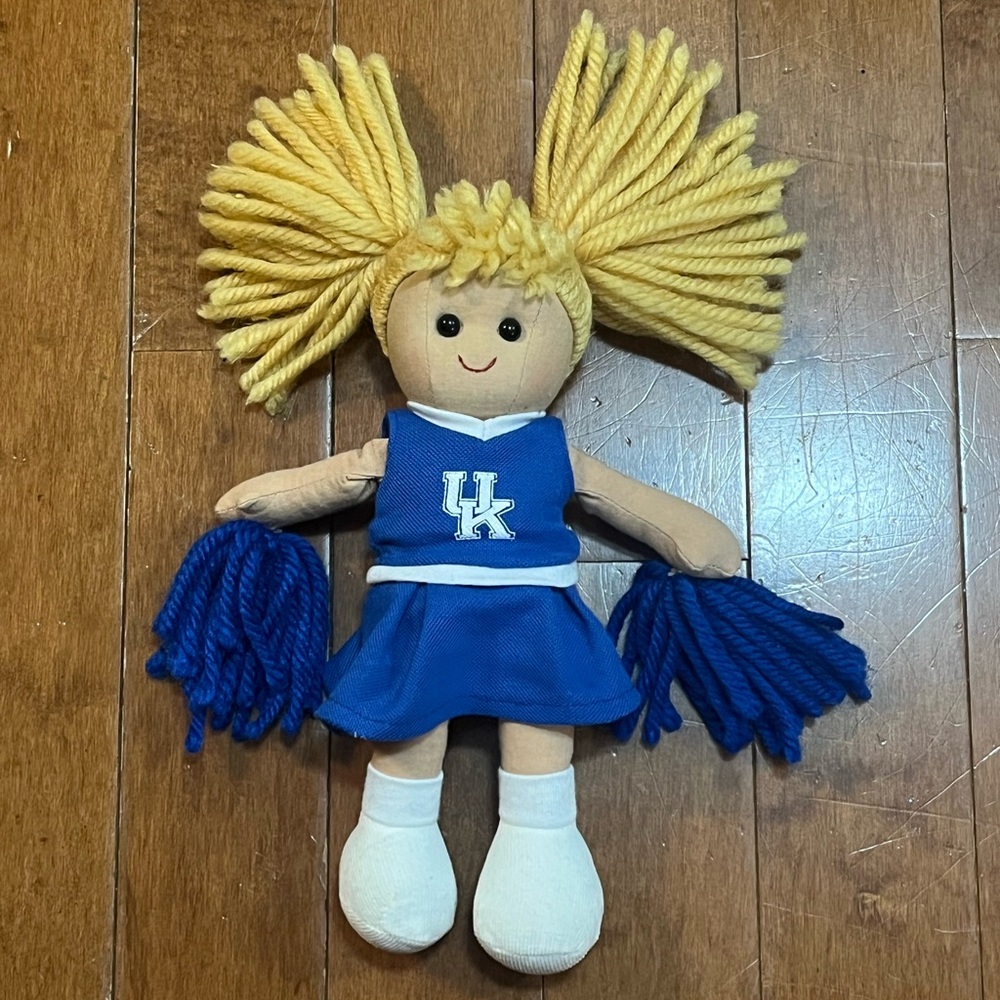 University of Kentucky UK Wildcats Blonde Cheerleader Plush 10”